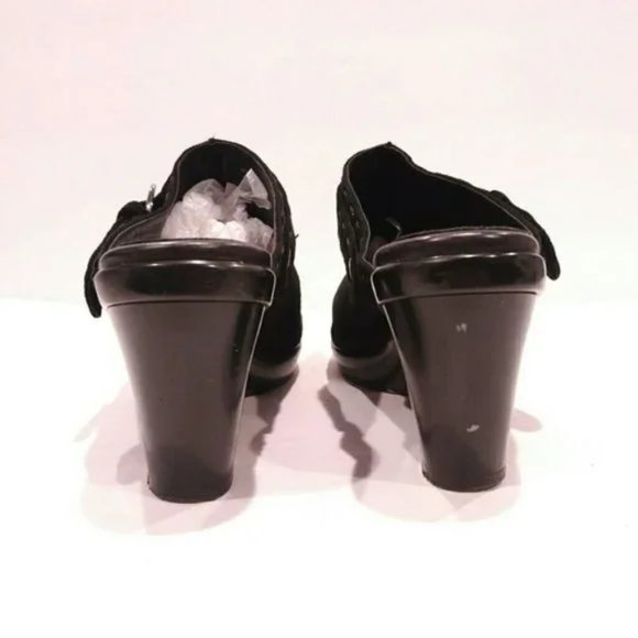 Johnston & Murphy Women's Black Suede Mule Clog Shoes 8.5 #249 - Picture 6 of 6